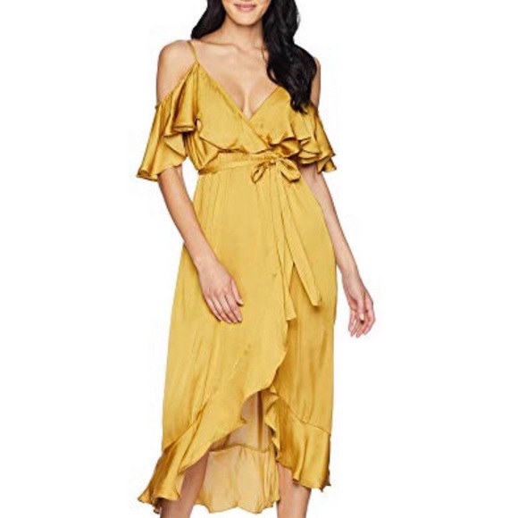 bardot wrap dress